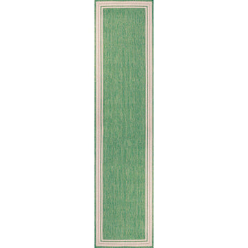 James Modern Border Stripe Indoor/outdoor Area Rug